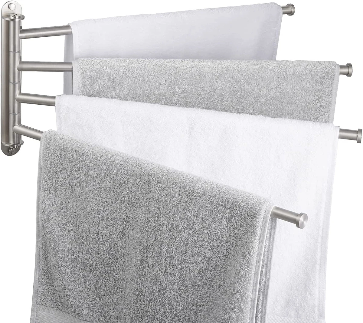 KES Swivel Towel Bar 19.5 4-Arm Extra Long, Swing Out Towel Rack for  Bathroom W