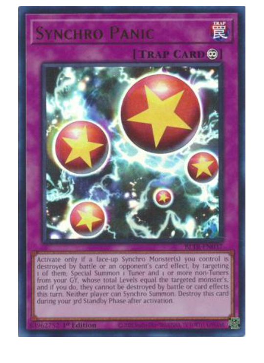 x3 Synchro Panic - BLTR-EN037 - Ultra Rare YuGiOh | eBay