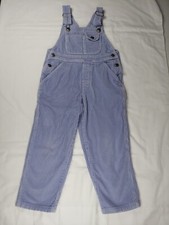 Vintage L.L Bean Periwinkle Wide Wale Corduroy Girls  Overalls, Size XS 6 0HL31