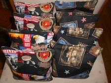 Set of 8 Marines CORNHOLE BEAN BAGS