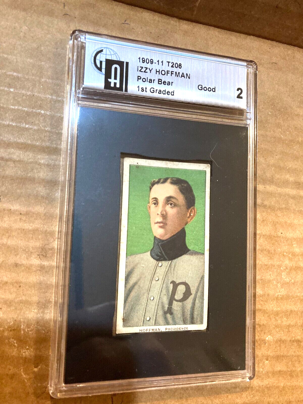 1909-11 T206 BASEBALL POLAR BEAR IZZY HOFFMAN GA 2