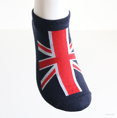 Union Jack Socken 2 Paar Unisex Sneaker Socken Small Medium oder Large Söckchen