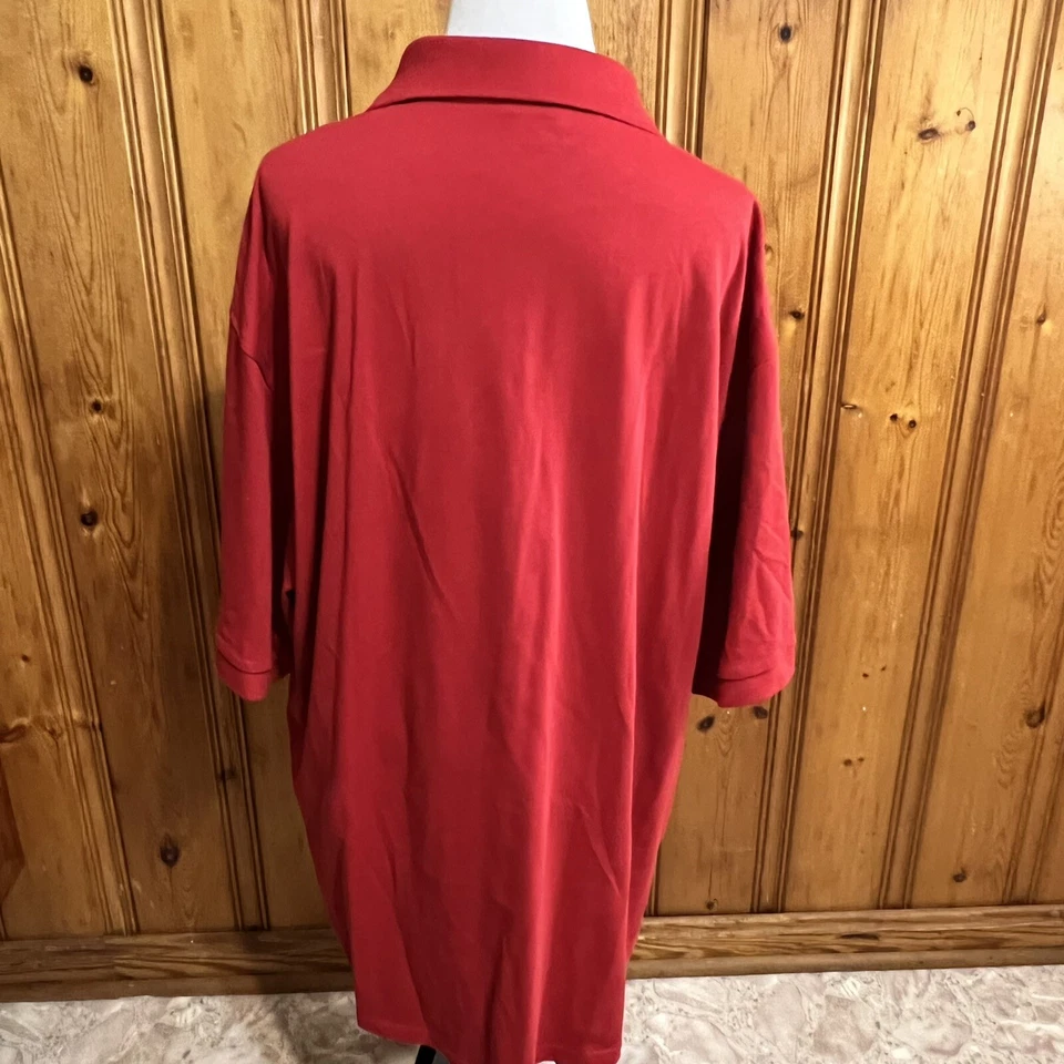 Zorrel Cotton Blend 3xL Short Sleeve Red Polo Dri-Balance - Image 4 of 4