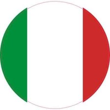 4X4 Round Italy Flag Sticker Vinyl Travel Vehicle Decal Stickers Car Cup Decals