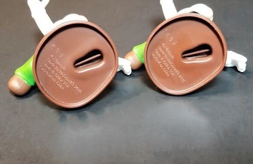 Mcdonalds Happy Meal Super Mario LUIGI Fireball Tosser Toy #7 & YOSHI #2 LOT 4 - Picture 7 of 7