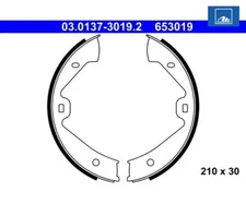 Brake shoe set, parking brake ATE 03.0137-3019.2 for VW