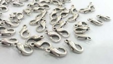 10 Pcs Clasp Lobster Antique Silver Plated Lobster Findings 12x6mm G20123