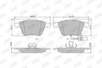 Jurid 573196J Brake Pad Set, Disc Brake For Audi Seat