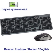 Wireless Keyboard and MouseSet Rechargeable S...