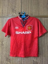Manchester United FC Umbro Football Shirt Home 1994/1995/1996 Youth Boys Size LB