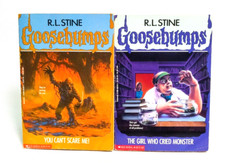 R.L Stine Goosebumps #8 #15 Can't Scare Me The Girl Who Cried Wolf Paperback