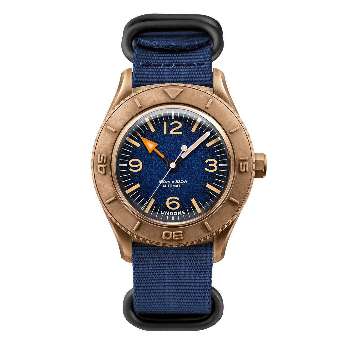 Undone Basecamp Bronze Orologio Unisex Automatico Con Quadrante California - Cassa In Bronzo 40mm, Vetro LEXAN