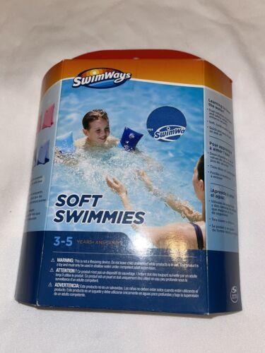 SwimWays Soft Swimmies 3 - 5 ans bleu flotteur spin maître NEUF dans sa boîte  - Photo 1/2