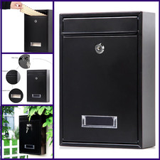 Locking Mailboxes Wall Mounted Vertical   Jssmst Key Lock Drop Mail Box