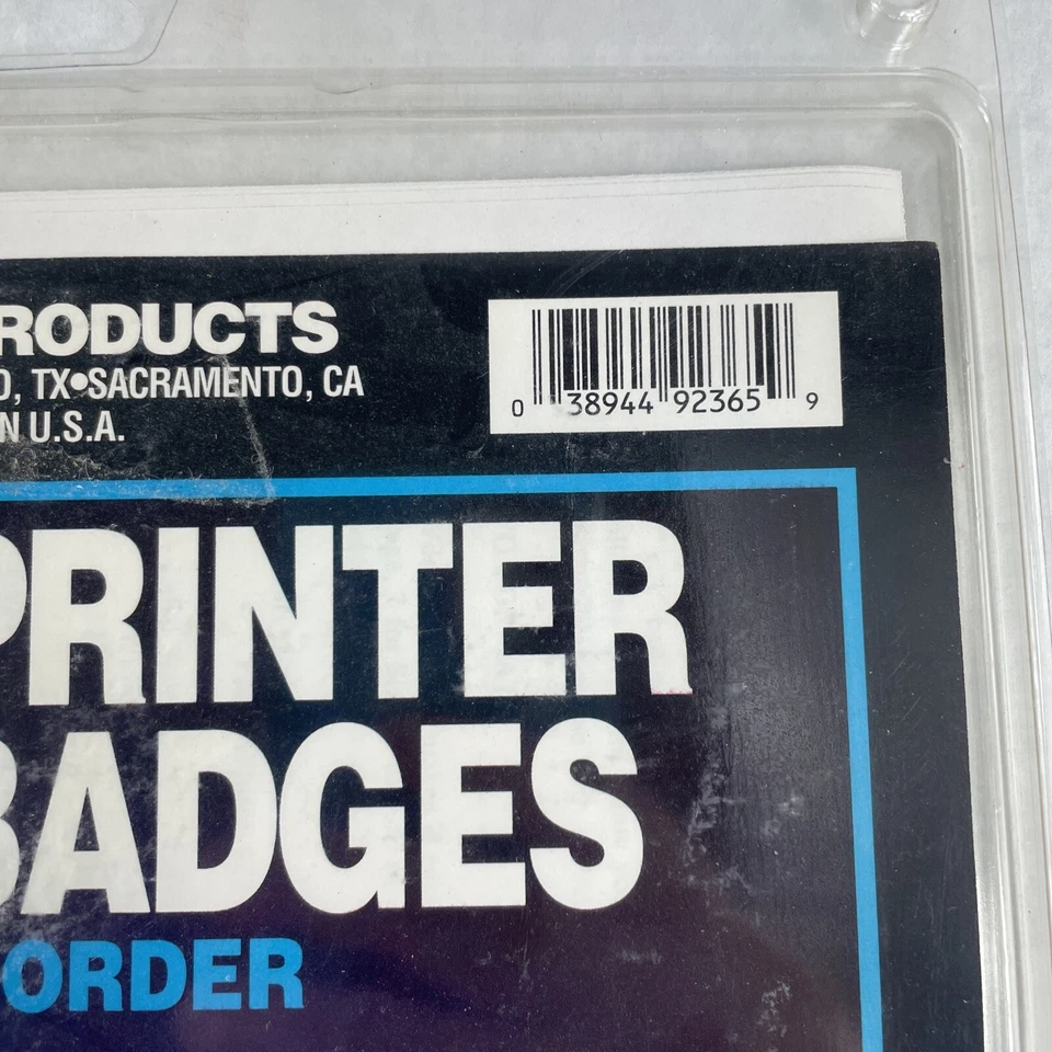 200 C-Line Pressure Sensitive Inkjet/Laser Printer Name Badges, Blue Border - Image 3 of 4