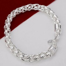 Magnifique Bracelet argent mailles "Royales" - Envoi de France immédiat