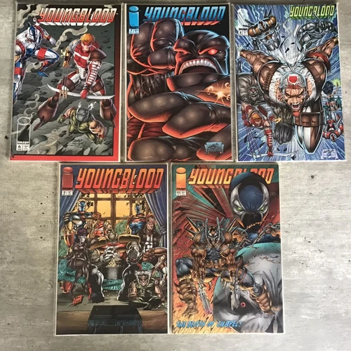 Youngblood 13 Issue Lot / Rob Liefeld / Image Comics / Brigade & Bloodstrike