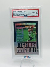 2020-21 Panini NBA Hoops Future Legends of the Game Black 1/1 Jayson Tatum PSA10