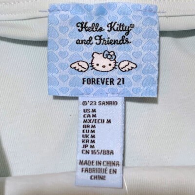 Hello Kitty X Forever 21 Blue Angel Faux Fur Cami Sanrio Size S, M