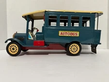 SSS Autobus Old Timer Japanese Tin Toy Friction Car Vintage 1960s Rare. Clean