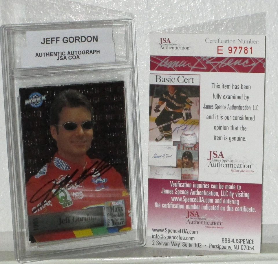Tarjeta roty autografiada por Jeff Gordon 1993 cubierta superior #Ma6 JSA/COA auténtica automática Foto 2 de 4