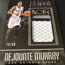 Rookie Jumbo Materials Noir DeJounte Murray