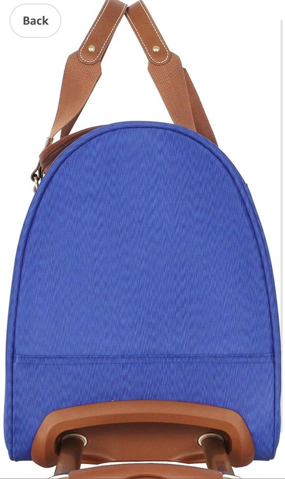 Steve Madden Designer Carry On Luggage 20”Rolling Duffel Bag Royal Blue