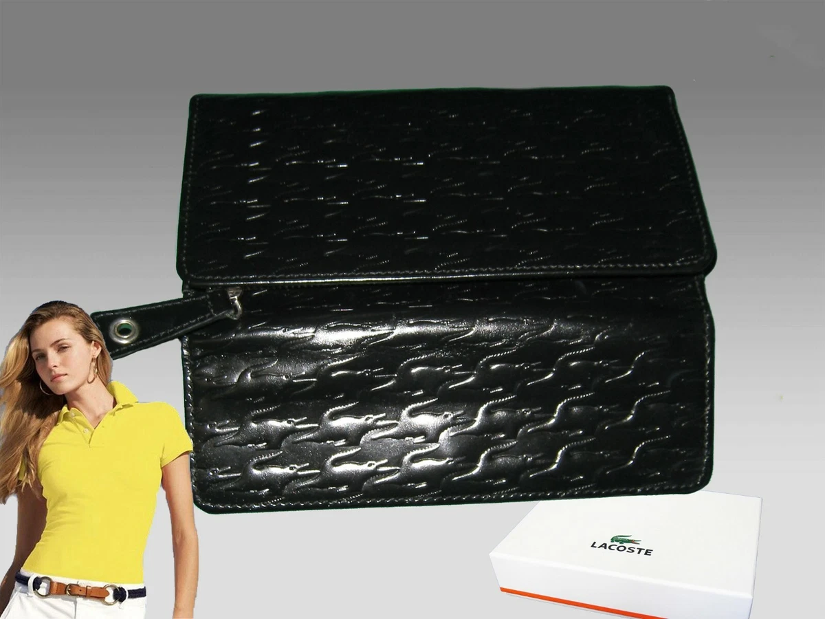 New Vintage LACOSTE L13 Women s Leather PURSE WALLET Pied De Croc