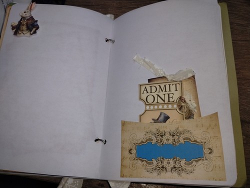 Alice In Wonderland Junk Journal Scrapbook USA Seller - Picture 11 of 19