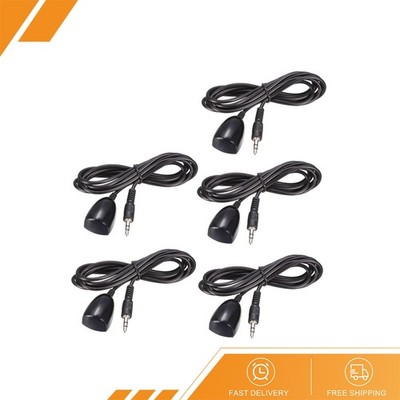 5 x IR Infrared Receiver Extender Cable 3.5mm Jack 4.9FT Long 26-39FT Red Head