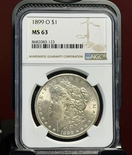 1899-O Morgan Silver Dollar NGC MS63 BU New Orleans Mint Nice Luster