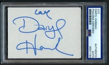 Daryl Hannah signed autograph 2.5x3.5 cut Actress Madison in Splash RC PSA Slab