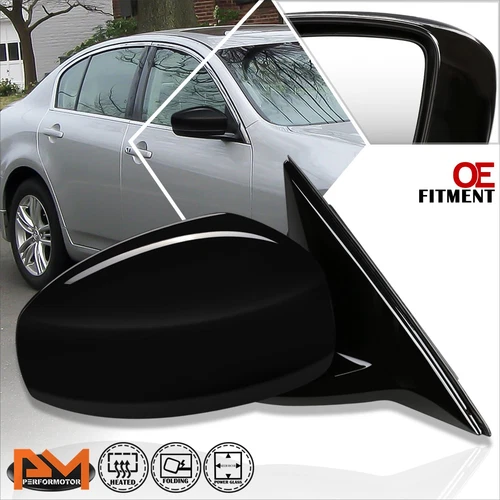For 07-08 Infiniti G35 Sedan OE Style Powered+Heated Side Rear View Mirror Right