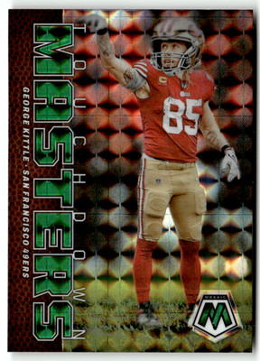 2023 Panini Mosaic NFL No. TM-GK George Kittle Touchdown Masters Green Mosaic