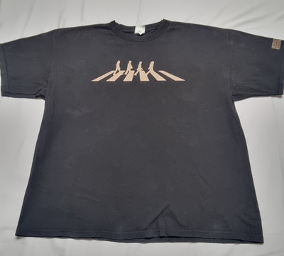 The Beatles Abbey Road T-Shirt Herren schwarz Grafik Tee Official Apple Corp 2XL
