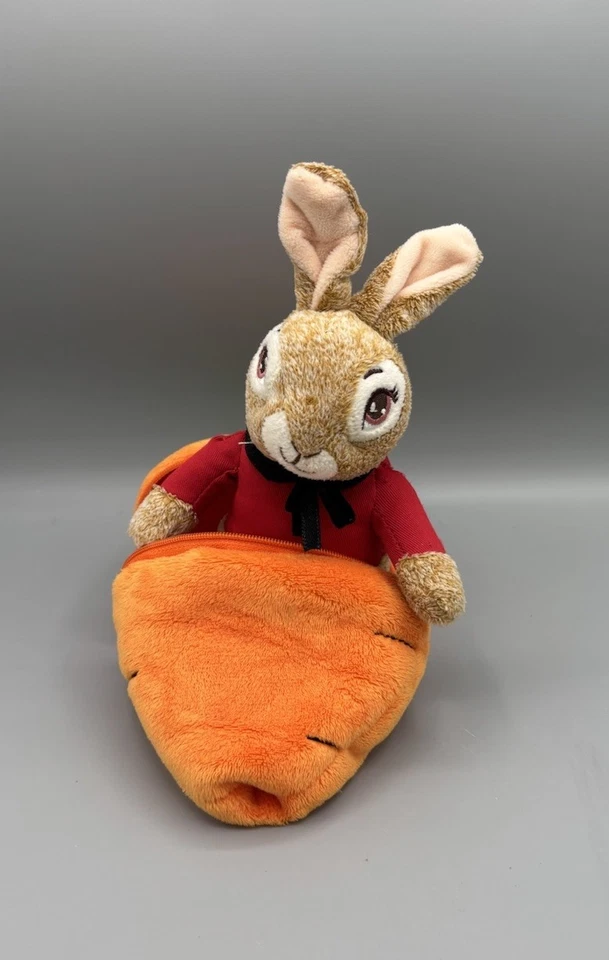 Dan Dee Peter Rabbit Plush 7 Inch Carrot Zipper 2022 Stuffed Animal Toy - Image 4 of 4