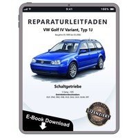 VW Golf 4 Variant Typ 1J (99-06) 5 Gang Schaltgetriebe 02K Werkstatthandbuch PDF