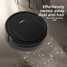 3in1 Robot Vacuum Cleaner 18cm Slim 5.6cm Height USB Rechargeable Sweeper