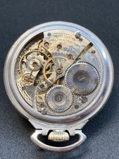 Waltham Pocket Watch Size 16 17J Working Manual Wind Small Seconds w/ Chain