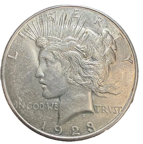 1923-S Peace Silver Dollar $1 BU San Francisco Mint US Coin