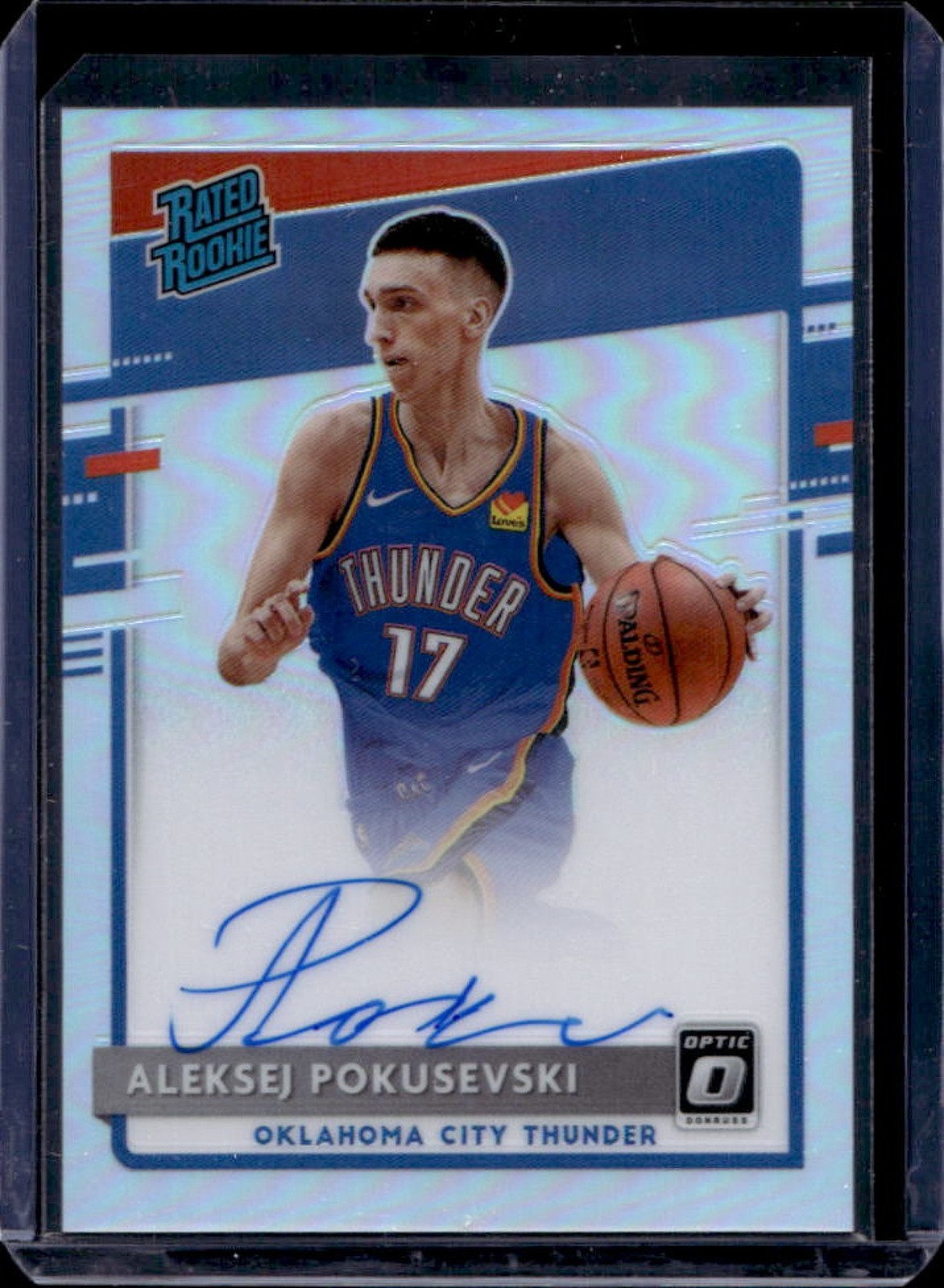 2020-21 Panini Donruss Optic Aleksej Pokusevski Rated Rookie Holo Prizm RC #167