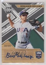2019 Panini Elite Extra Edition Black 99/99 Benjamin Reiland #15U-BR Auto 3c2