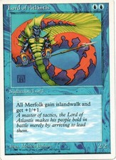 MTG: Fourth Edition: Lord of Atlantis: Lightly Played Condition