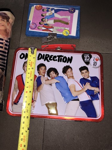 One Direction Zip Up Cushion Pillow Storage Case Lunchbox Tin Diary Stationery - Imagen 12 de 18