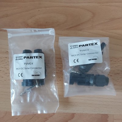 Sudoo Solarpanel Kabelverbinder 5 Paar - wasserdicht Stecker & Buchse