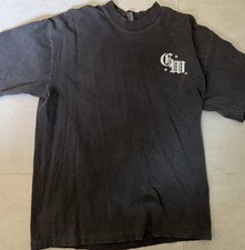 Global Warning Men's Black Graphic Cotton T-Shirt Made in USA Size L