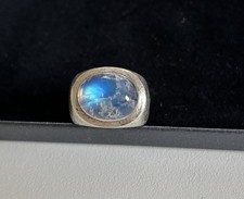 Massiver Ring 925er Sterlingsilber Mondstein