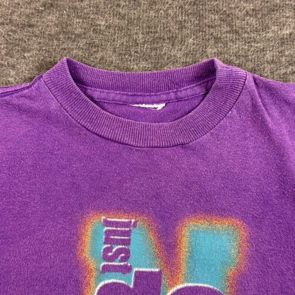 Camiseta Nike Vintage Juvenil Pequeña Just Do It Swoosh Gráfica Camiseta Años 90 Retro Foto 3 de 4