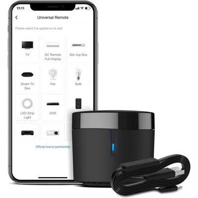 Broadlink RM4 mini S Universal IR Fernbedienung mit Sensor und Alexa Unterstü...