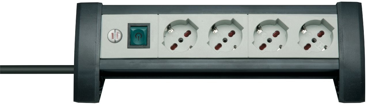 Brennenstuhl 1156255414 Multipresa da tavolo, serie Premium Office Line, 4 MJZt